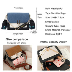 Retro Wide Shoulder Strap Messenger Bag for Women