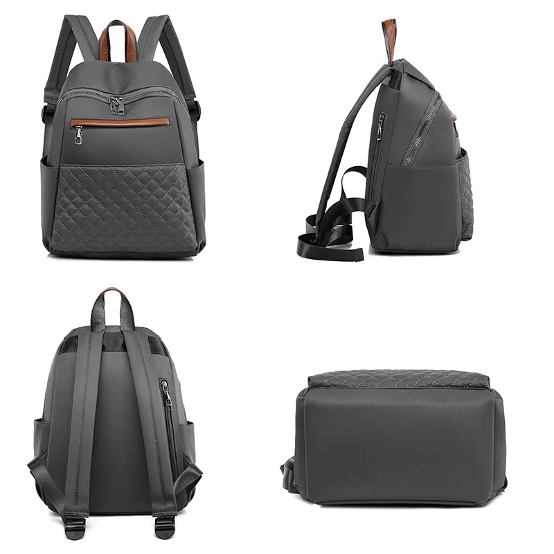Nylon Backpack Women Large Capacity Waterproof Bags