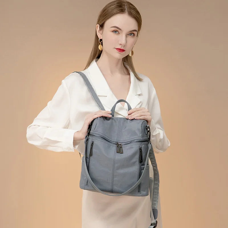 Women's High Backpack Shoulder Bags Travel School Bags for Girls