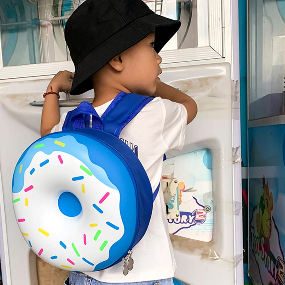 Donut Rainbow Backpack Kids Kindergarten School Book Bag