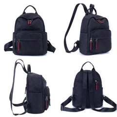 Nylon Women Backpack Casual Solid Student Backpacks