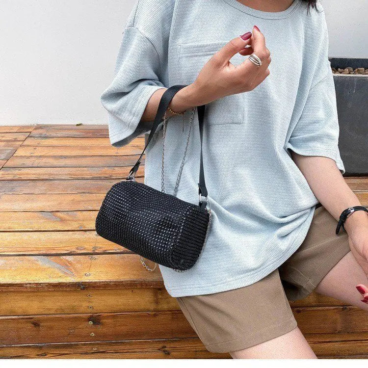 Shoulder Bag Armpit Pillow Handle Cylinder Chain Strip Messenger Women's Bag