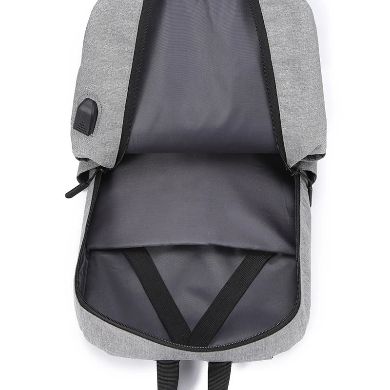 USB Backpack Anti Theft Men Travel Daypack School Bag
