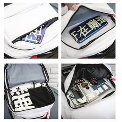 Large Men Backpack Women School Bag High College Student Multifunction