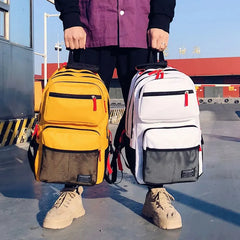 Large Men Backpack Women School Bag High College Student Multifunction