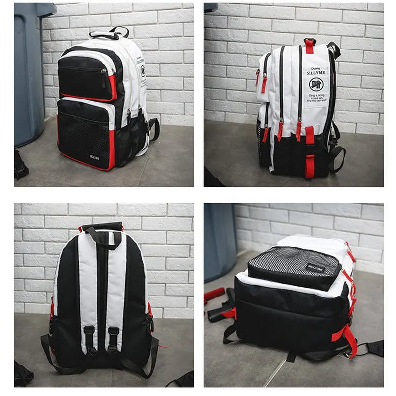 Large Men Backpack Women School Bag High College Student Multifunction