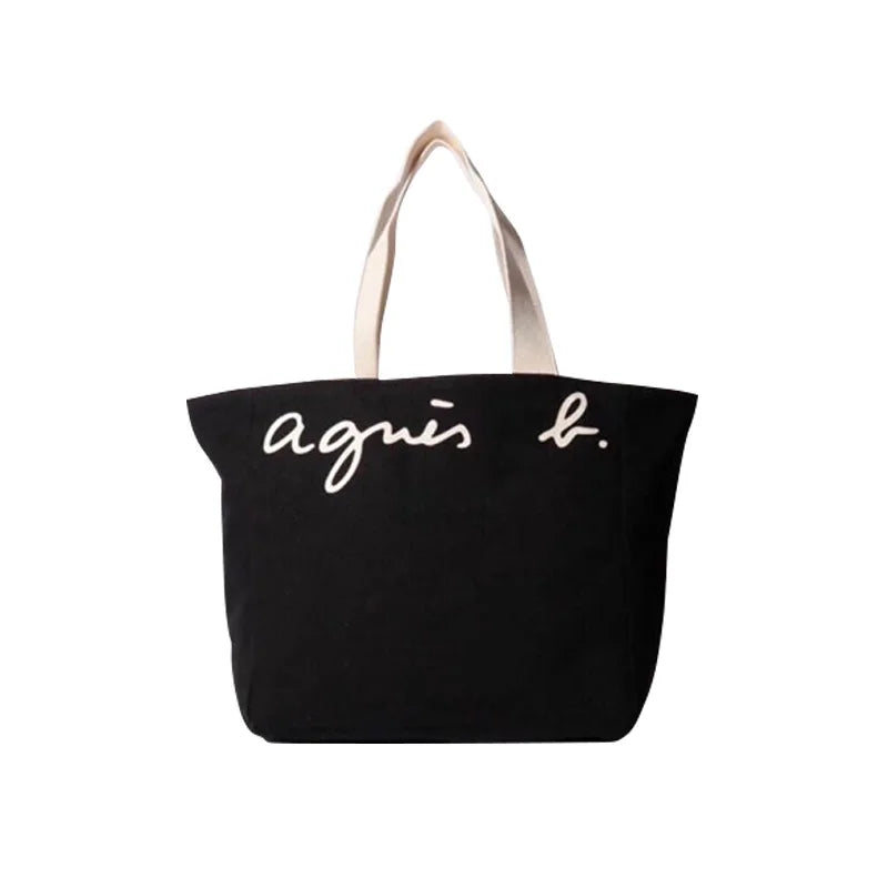 Women's Letter Print Tote Bag Shoulder Handbag Double Sided Women Bag