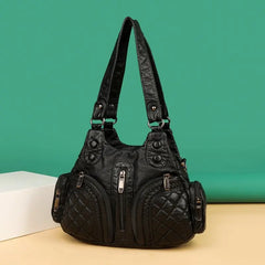 Soft Leather Handbag Women Shoulder Bag High Female Crossbody Bag