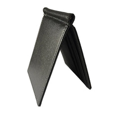 Men Short Skin Wallet PU Leather Money Clips Solid Thin Wallet