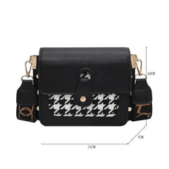 Leather Shoulder Bag Crossbody Flap Bag for Women