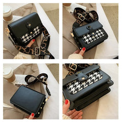 Leather Shoulder Bag Crossbody Flap Bag for Women