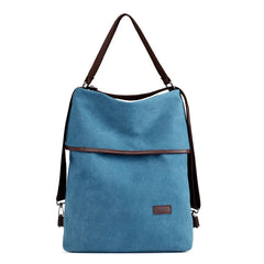 Retro Canvas Women's Backpack School Rucksack Anti-Theft Bag