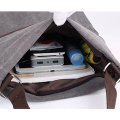Retro Canvas Women's Backpack School Rucksack Anti-Theft Bag