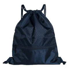 Portable Drawstring Backpack Large Capacity Travel Bag with Zipper