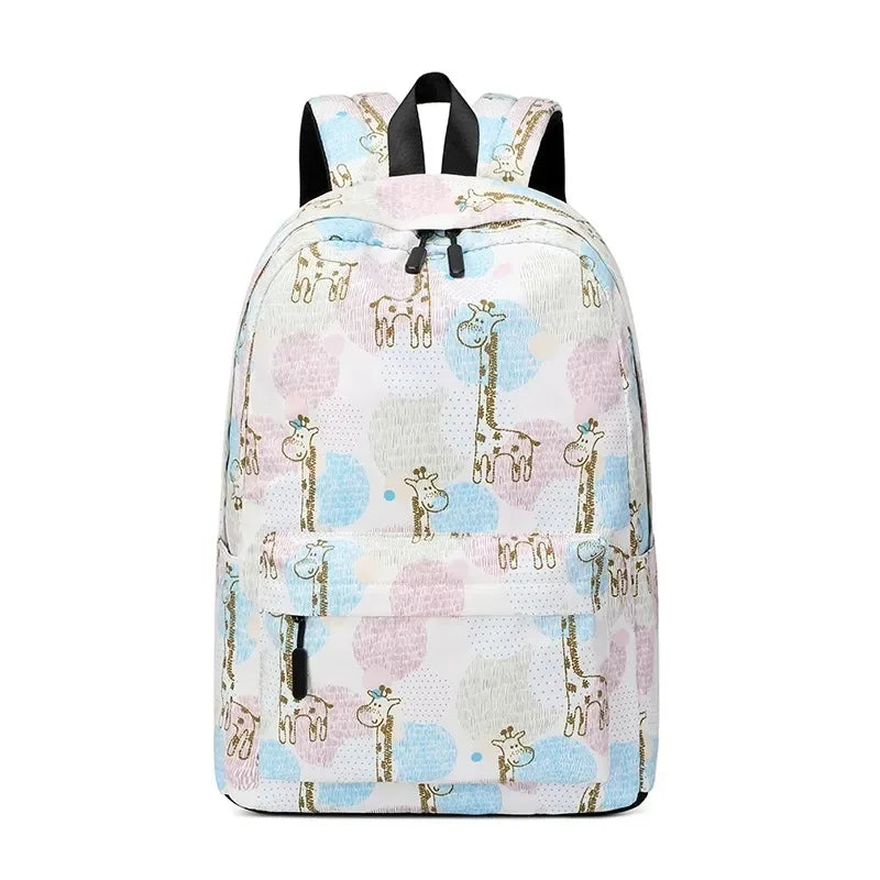 Cartoon Schoolbag for Girls Large-Capacity Junior High Backpack