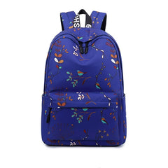 Forest Print Middle School Backpack - Waterproof Polyester Bag