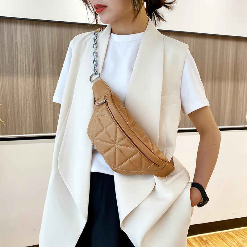 Women's Solid Waist Pack Travel Belt Bag