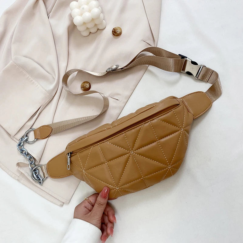 Women's Solid Waist Pack Travel Belt Bag