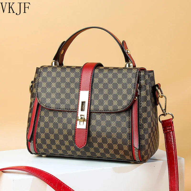 Square Bag with Letter Printing & Cover Lock