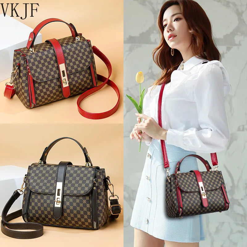 Square Bag with Letter Printing & Cover Lock