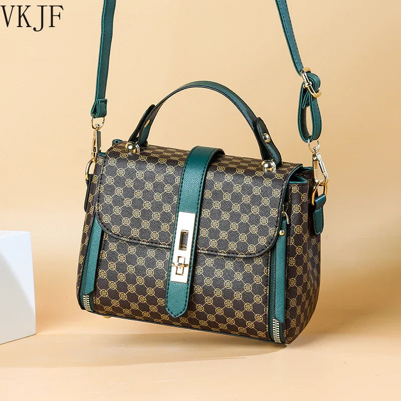 Square Bag with Letter Printing & Cover Lock