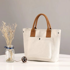 Women Canvas Shopping Tote Bag Foldable Reusable Casual Handbag