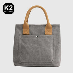 Women Canvas Shopping Tote Bag Foldable Reusable Casual Handbag