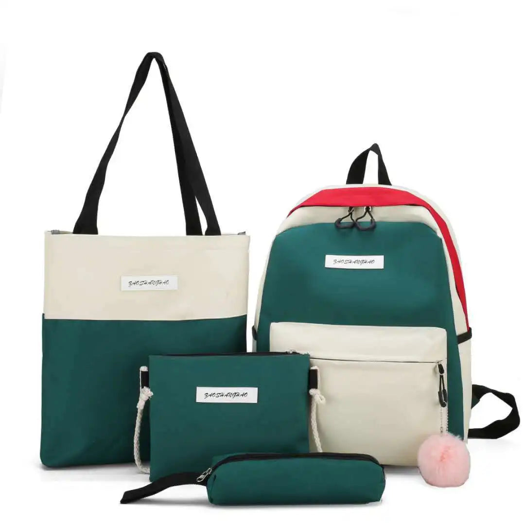 Canvas Women's Backpack College Style Bag