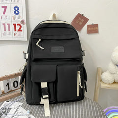 Large-Capacity Canvas Backpack for Students