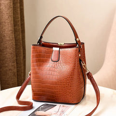 Women's Leisure Bucket Bag Single Shoulder Messenger Bag