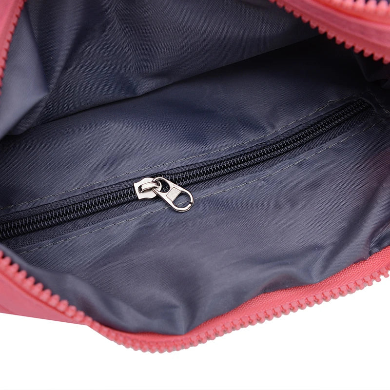 Women's Waterproof Nylon Crossbody Bag Wave Point Shoulder Messenger Bag