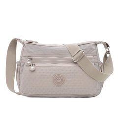 Women's Waterproof Nylon Crossbody Bag Wave Point Shoulder Messenger Bag