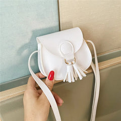 Soft Surface Tassel Women's Shoulder Bag