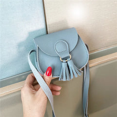 Soft Surface Tassel Women's Shoulder Bag