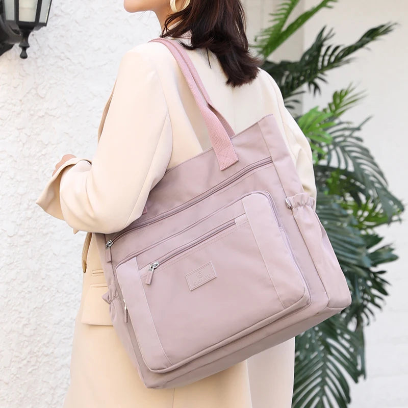 Paez Waterproof Nylon Handbags Women Shoulder Bag Large Capacity Crossbody Tote