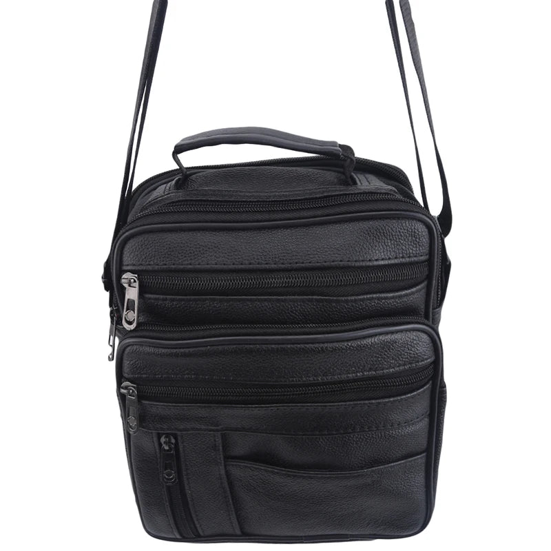 Men's Casual Leather Shoulder Messenger Bag Cross-body Tote