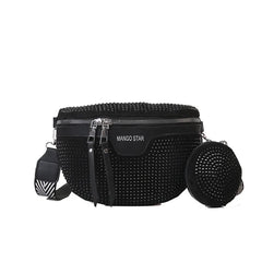Rhinestone Funny Packs Female Shoulder Bag