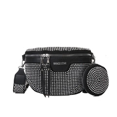 Rhinestone Funny Packs Female Shoulder Bag
