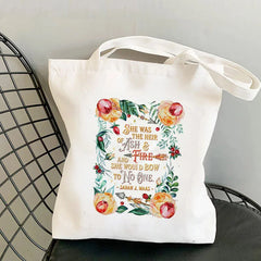 Hedgehog Printed Tote Bag Harajuku Shopper Handbag Girl Shoulder Shopping Bag