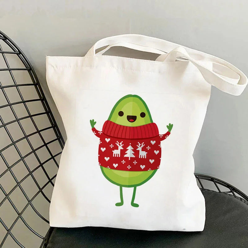 Hedgehog Printed Tote Bag Harajuku Shopper Handbag Girl Shoulder Shopping Bag