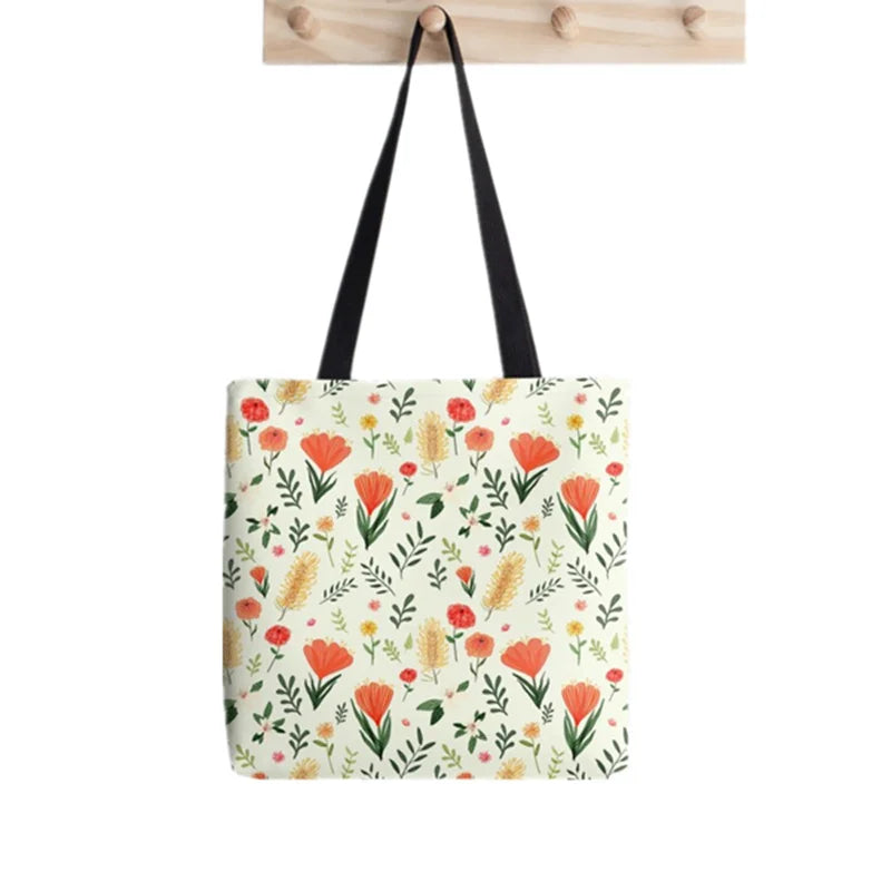 Klimt Kiss Tote Bag Harajuku Shopper Handbag Canvas Lady Shoulder Bag