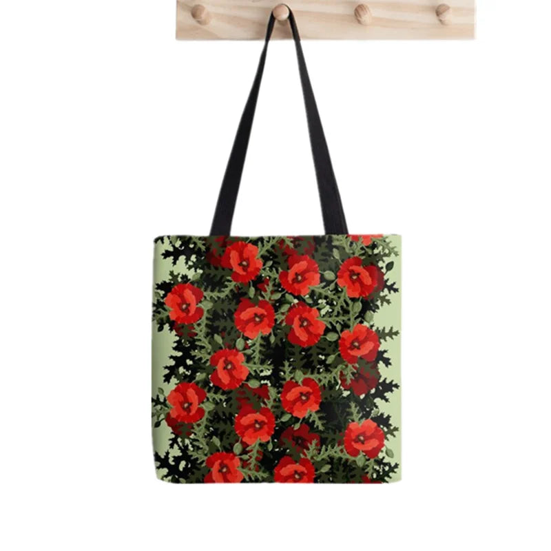 Klimt Kiss Tote Bag Harajuku Shopper Handbag Canvas Lady Shoulder Bag