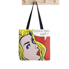 Klimt Kiss Tote Bag Harajuku Shopper Handbag Canvas Lady Shoulder Bag