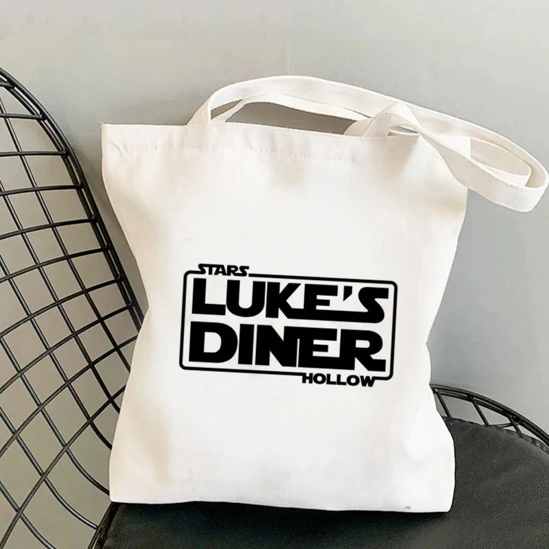 Gilmore Girls Tote Bag Harajuku Shopper Handbag Canvas Shoulder Lady Bag