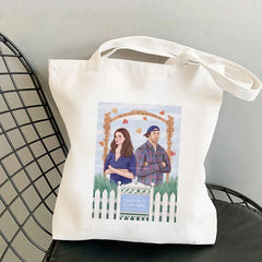 Gilmore Girls Tote Bag Harajuku Shopper Handbag Canvas Shoulder Lady Bag