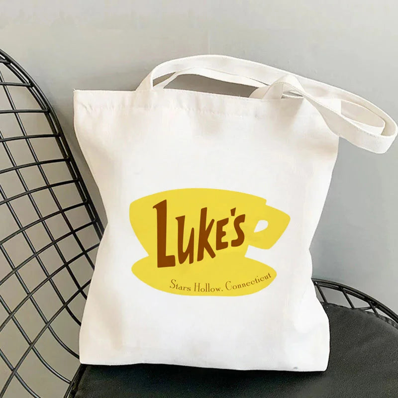 Gilmore Girls Tote Bag Harajuku Shopper Handbag Canvas Shoulder Lady Bag