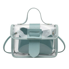 Women's Square PVC Shoulder Bag Sweet Lady Bag