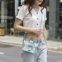 Women's Square PVC Shoulder Bag Sweet Lady Bag