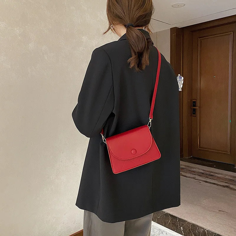 Spring Women's Flap Crossbody Bag Small Square Casual Shoulder Messenger