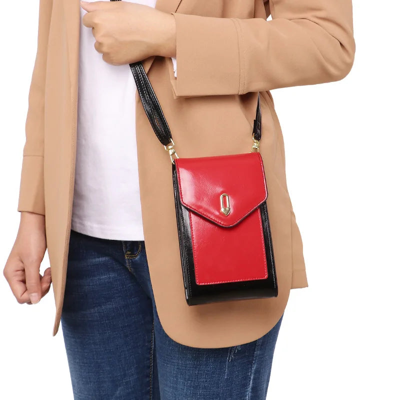 Summer Women's Shoulder Bag Small Flap Crossbody Phone Bag PU Leather Handbags